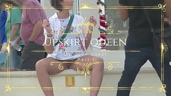 Upskirt sitting